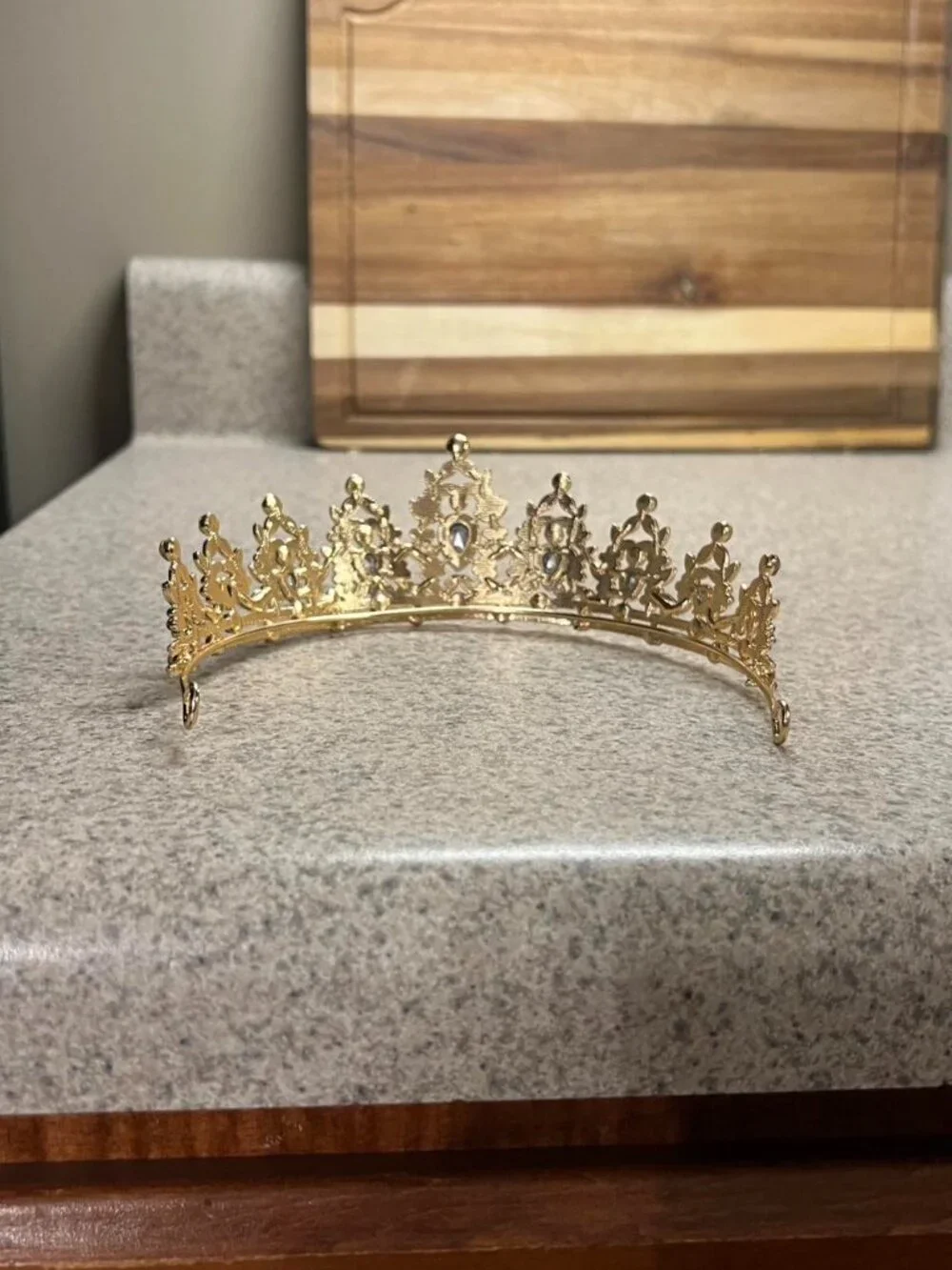 Gold Tiara Hair Accessory